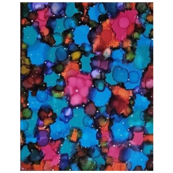 Hand Crafted Abstract Design 11x14 Inches Canvas Painting - Picture 2 of 4